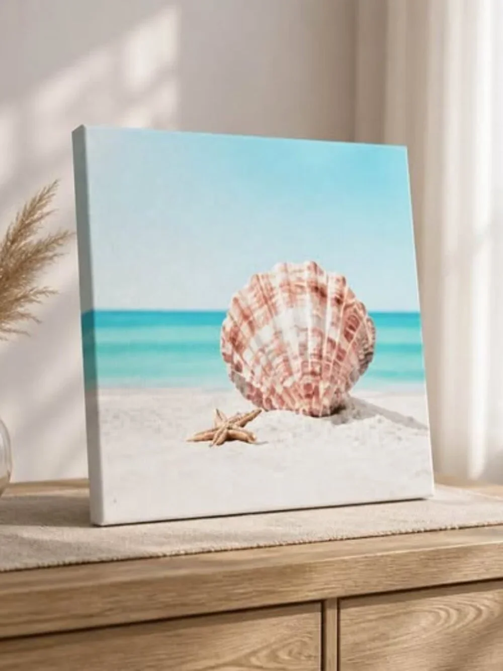 Relaxing Coastal Beach Canvas Wall Art Set